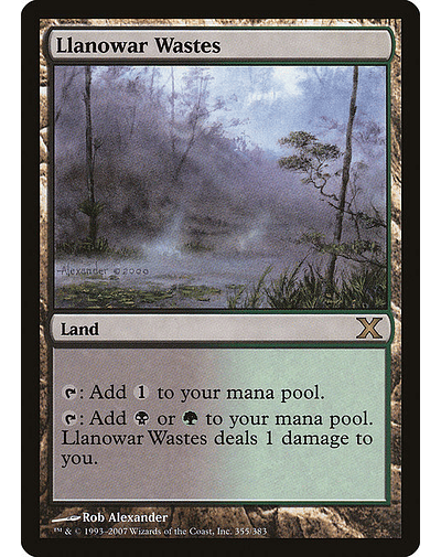 Carta Magic - Llanowar Wastes - Idioma: Ingles - Edicion: Tenth Edition