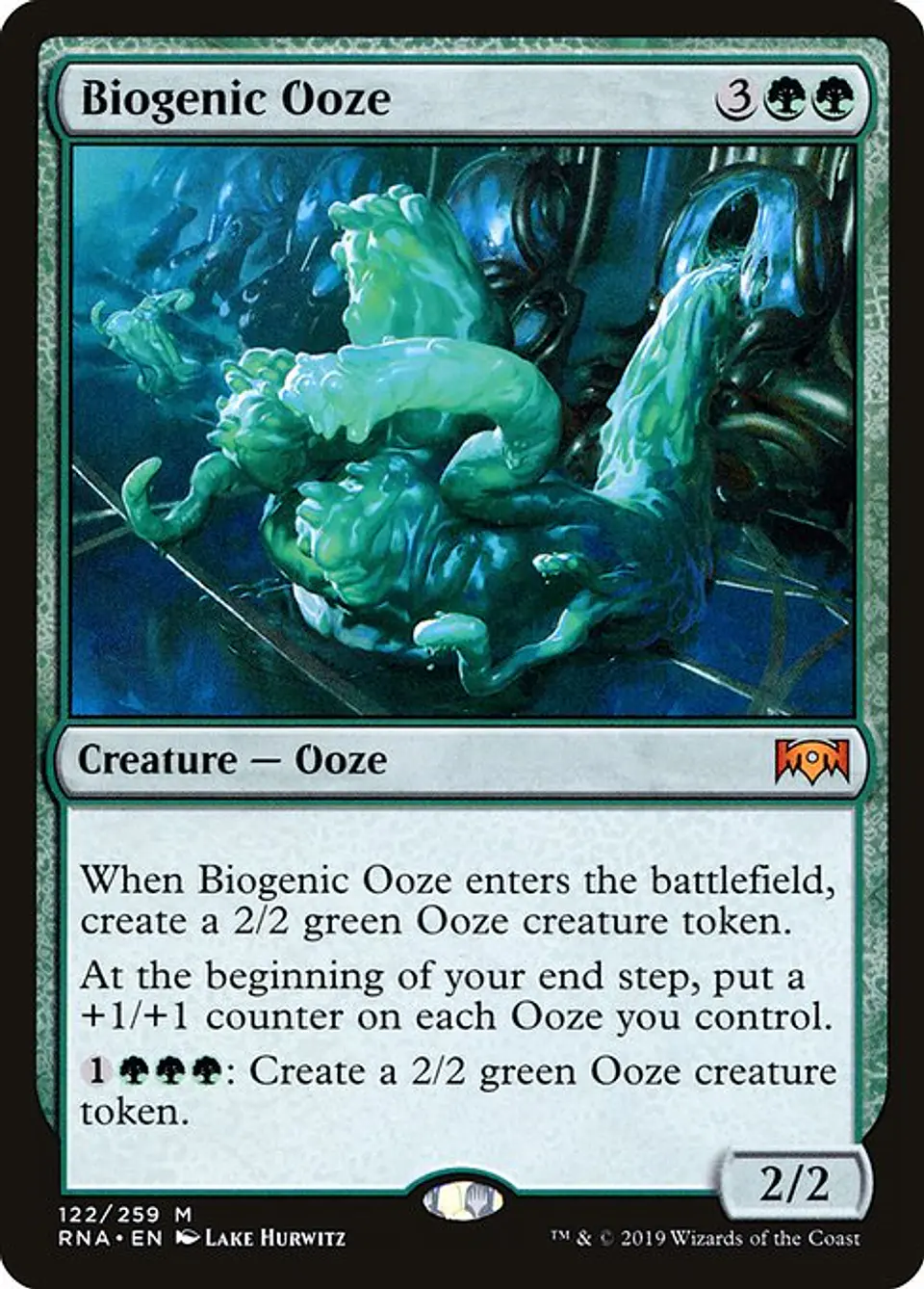 Carta Magic - Biogenic Ooze - Idioma: Español - Edicion: Ravnica Allegiance 1