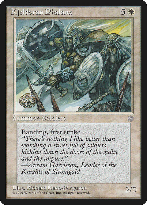 Carta Magic - Kjeldoran Phalanx - Idioma: Ingles - Edicion: Ice Age