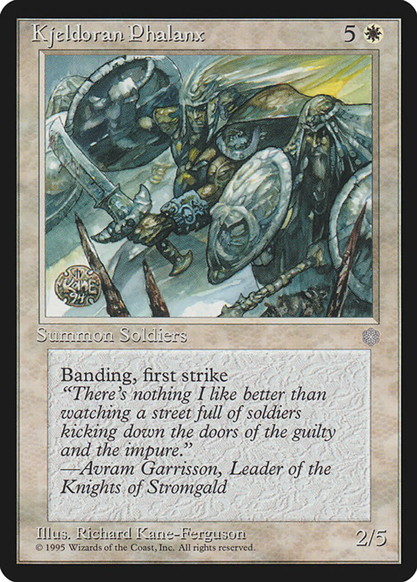 Carta Magic - Kjeldoran Phalanx - Idioma: Ingles - Edicion: Ice Age 1