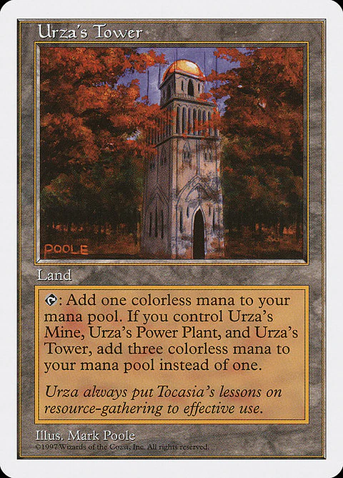 Carta Magic - Urza's Tower - Idioma: Español - Edicion: Fifth Edition