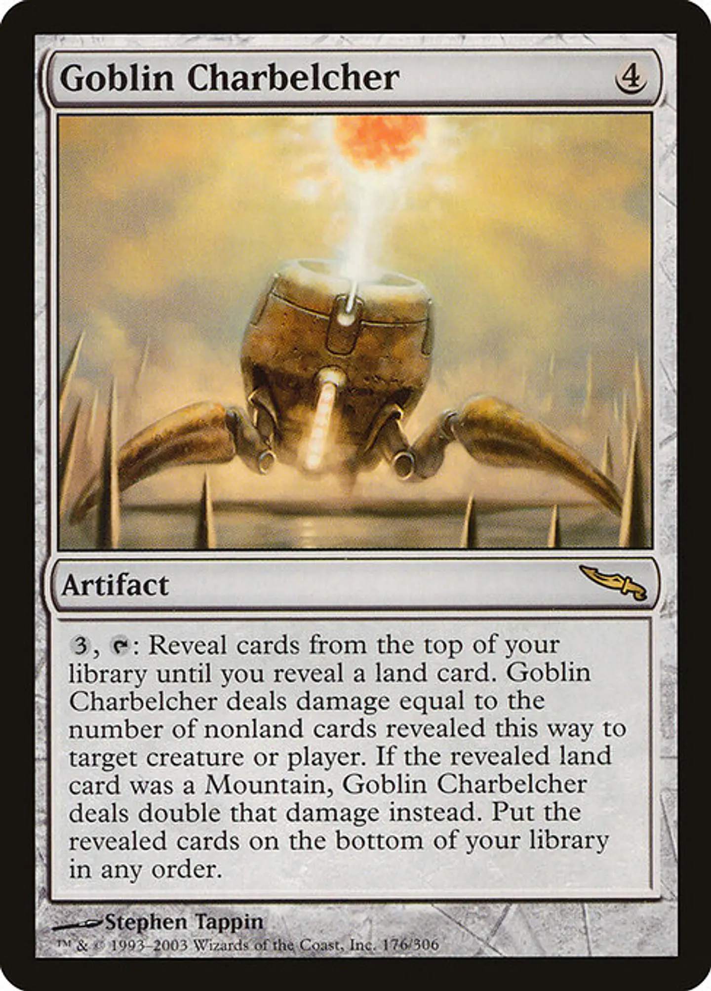 Carta Magic - Goblin Charbelcher - Idioma: Español - Edicion: Mirrodin 1