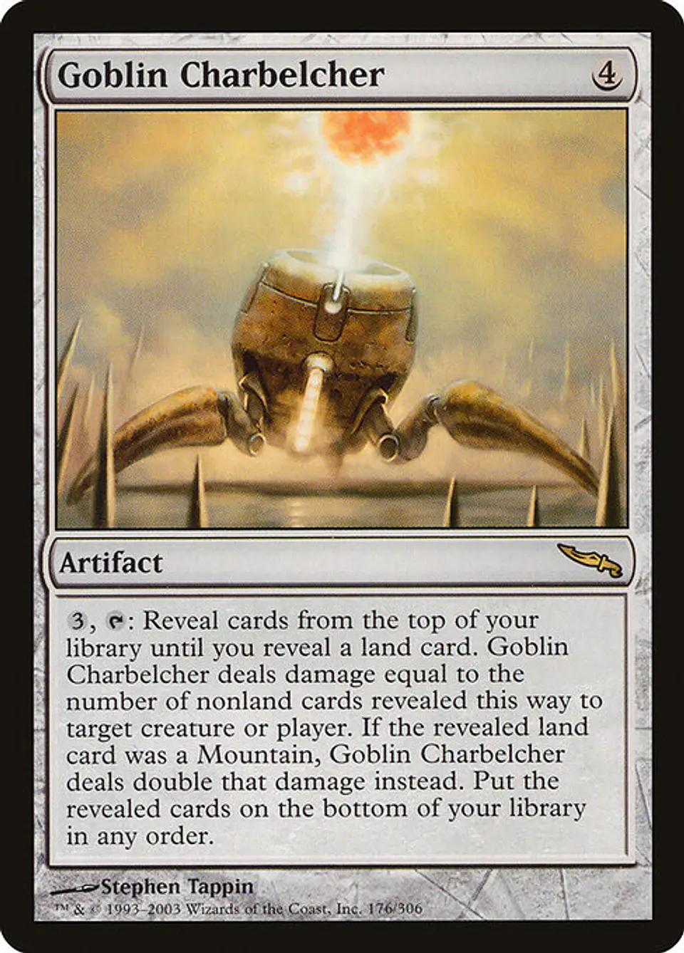 Carta Magic - Goblin Charbelcher - Idioma: Español - Edicion: Mirrodin 1