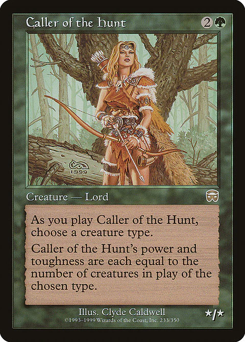 Carta Magic - Caller of the Hunt - Idioma: Ingles - Edicion: Mercadian Masques