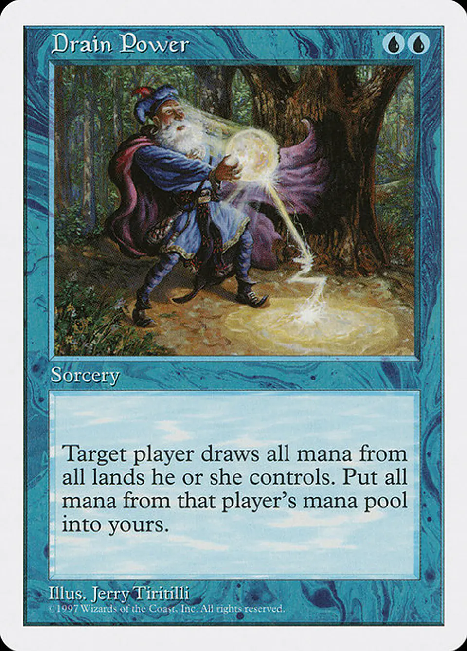 Carta Magic - Drain Power - Idioma: Ingles - Edicion: Fifth Edition 1