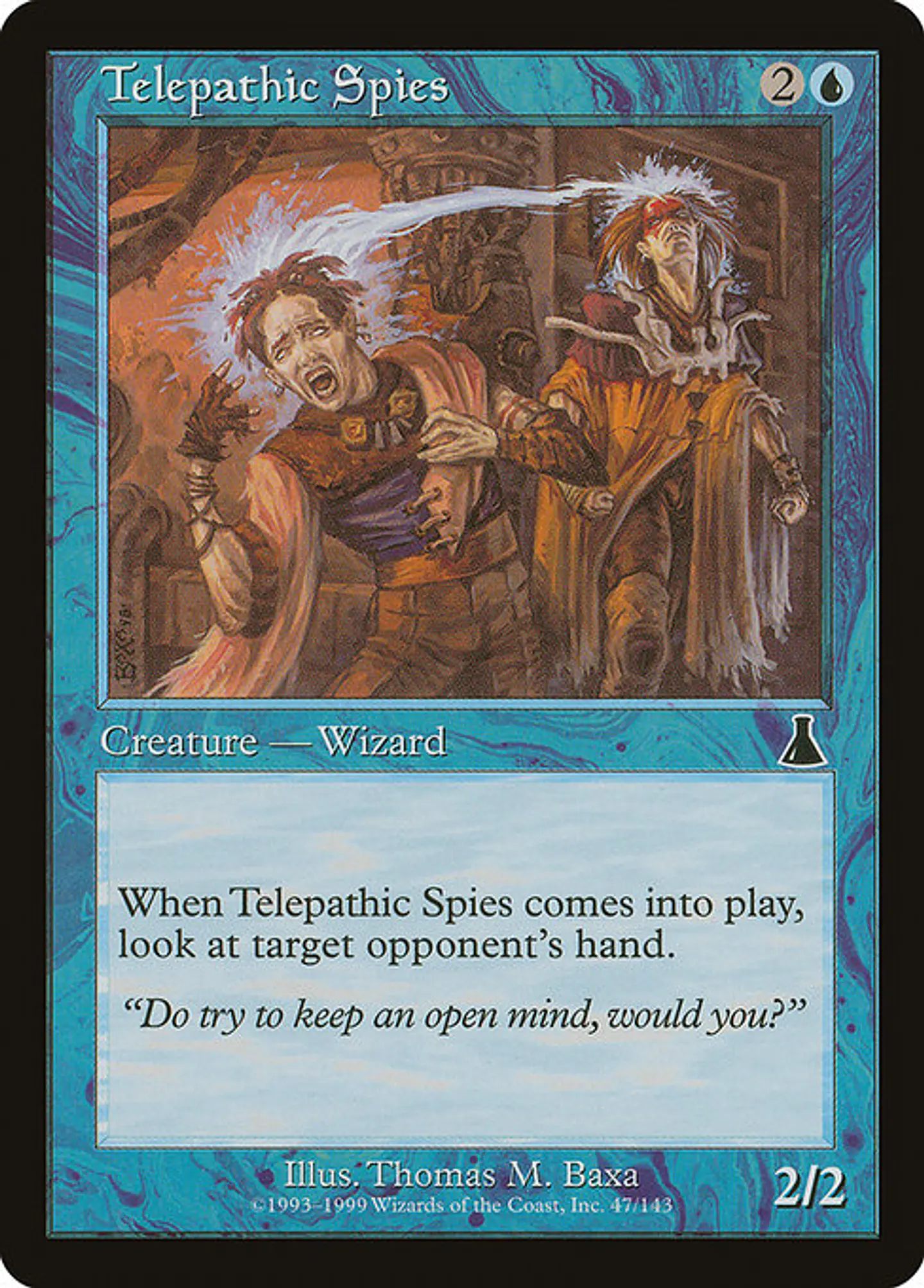 Carta Magic - FOIL Telepathic Spies - Idioma: Ingles - Edicion: Urza's Destiny 1