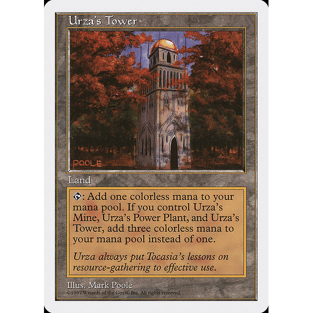 Carta Magic - Urza's Tower - Idioma: Español - Edicion: Fifth Edition