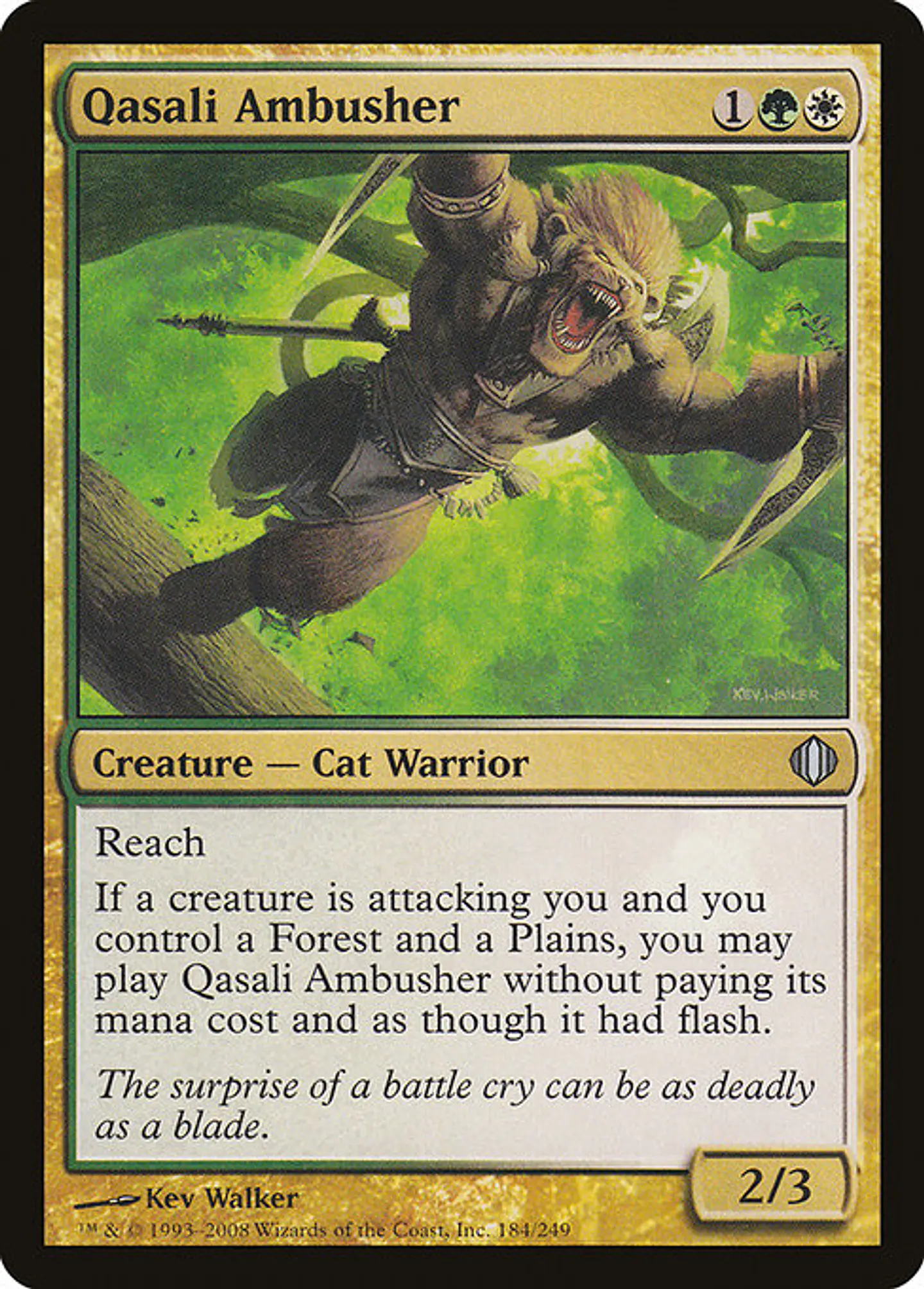 Carta Magic - Qasali Ambusher - Idioma: Ingles - Edicion: Shards of Alara 1