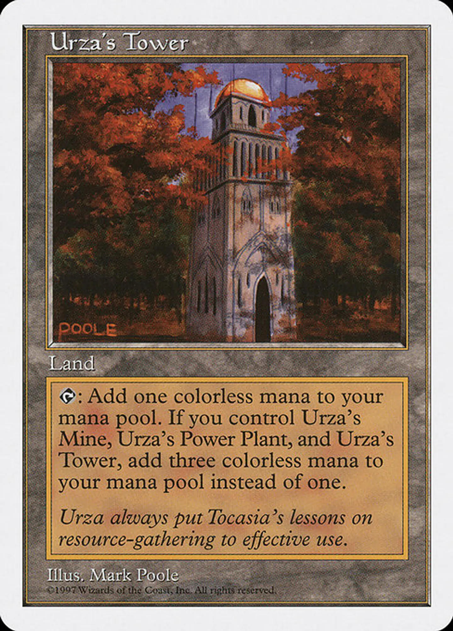 Carta Magic - Urza's Tower - Idioma: Español - Edicion: Fifth Edition 1