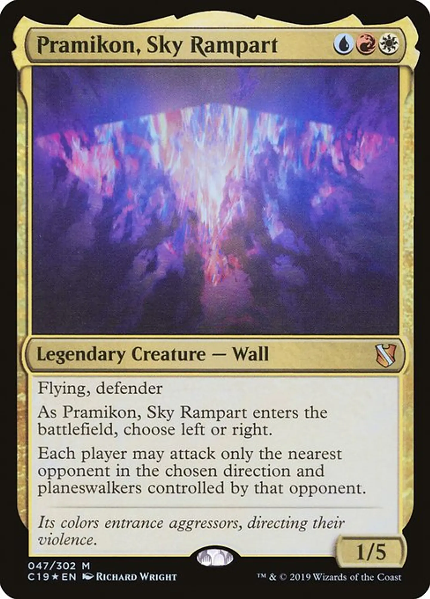 Carta Magic - FOIL Pramikon, Sky Rampart - Idioma: Ingles - Edicion: Commander 2019 1