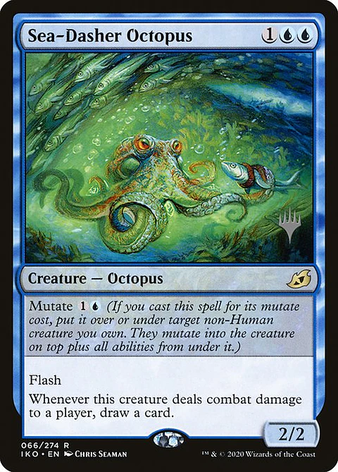 Carta Magic - Sea-Dasher Octopus - Idioma: Ingles - Edicion: Ikoria: Lair of Behemoths Promos