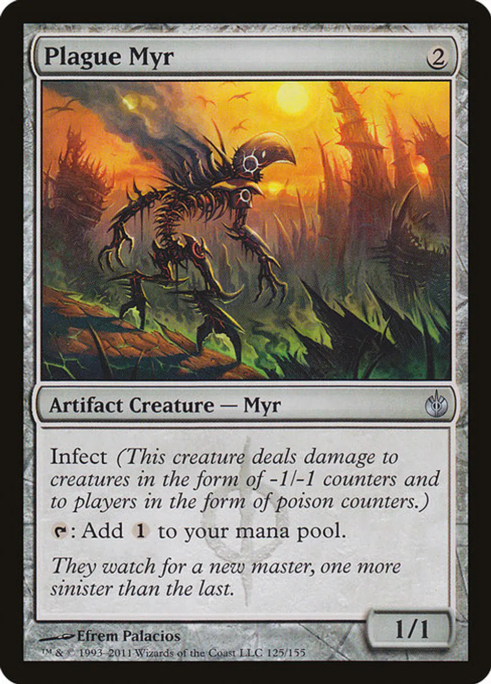 Carta Magic - Plague Myr - Idioma: Ingles - Edicion: Mirrodin Besieged 1