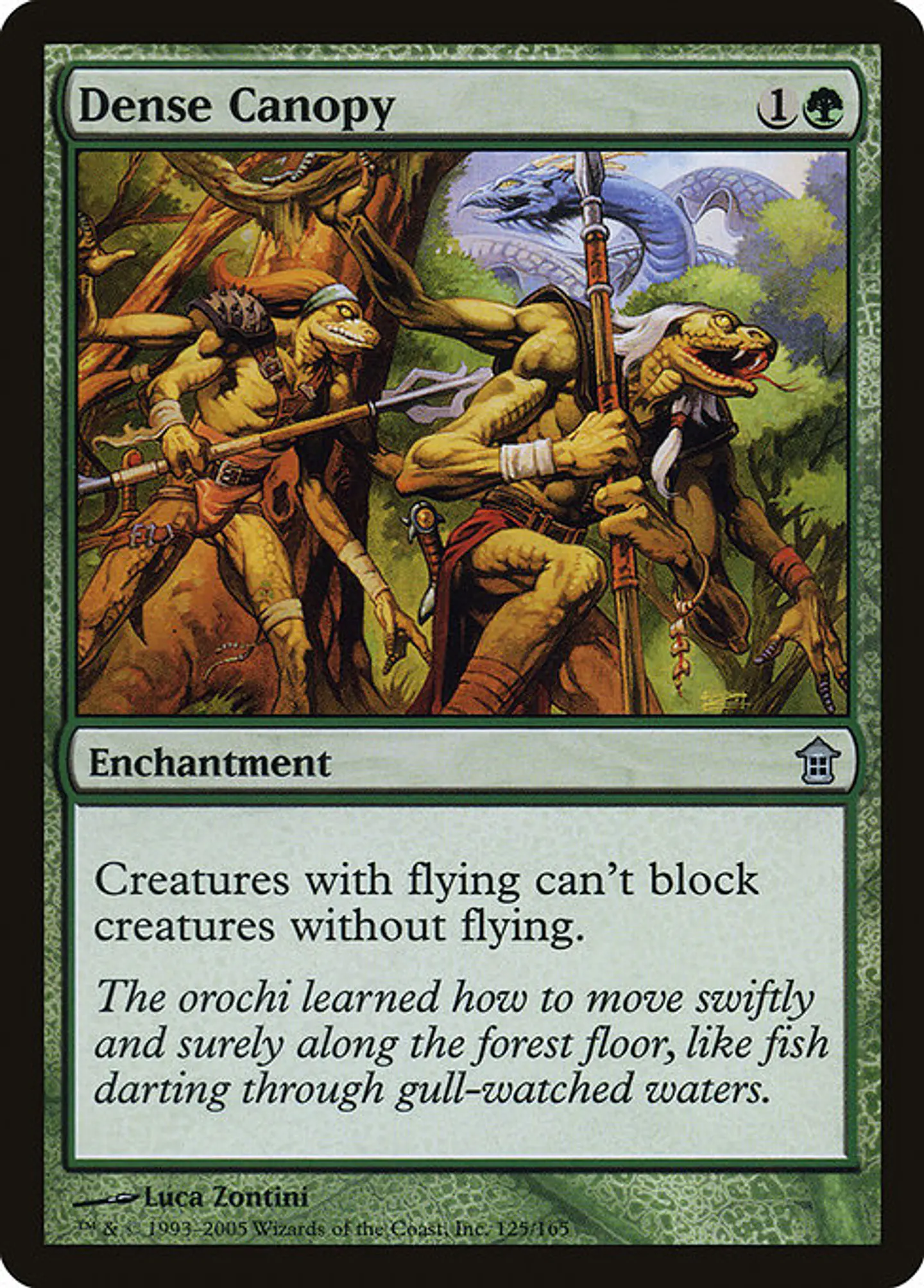 Carta Magic - FOIL Dense Canopy - Idioma: Ingles - Edicion: Saviors of Kamigawa 1