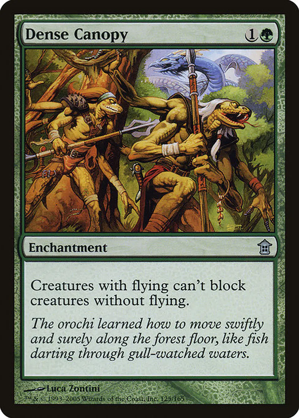 Carta Magic - FOIL Dense Canopy - Idioma: Ingles - Edicion: Saviors of Kamigawa 1