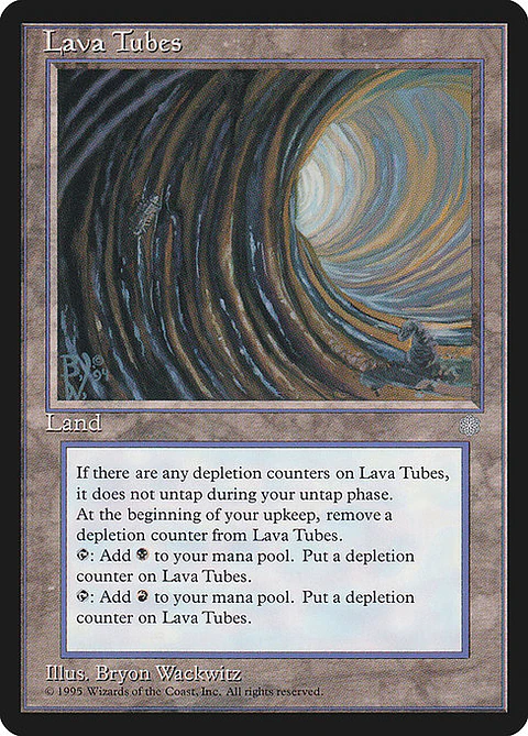 Carta Magic - Lava Tubes - Idioma: Ingles - Edicion: Ice Age