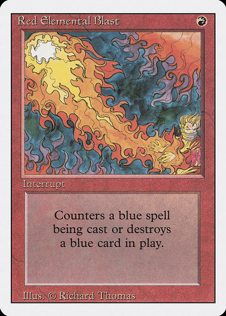 Carta Magic - Red Elemental Blast - Idioma: Ingles - Edicion: Revised Edition 1
