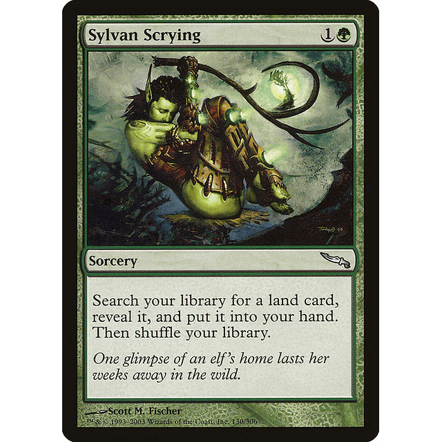 Carta Magic - Sylvan Scrying - Idioma: Ingles - Edicion: Mirrodin