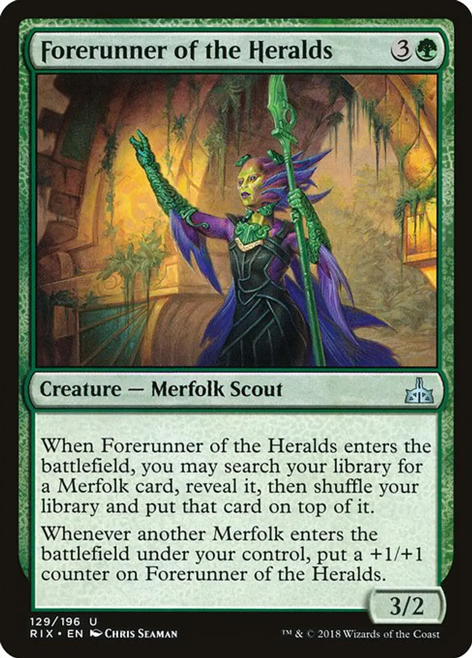 Carta Magic - FOIL Forerunner of the Heralds - Idioma: Español - Edicion: Rivals of Ixalan 1