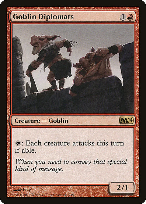 Carta Magic - FOIL Goblin Diplomats - Idioma: Español - Edicion: Magic 2014