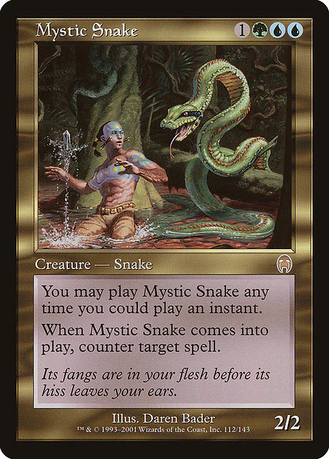 Carta Magic - Mystic Snake - Idioma: Ingles - Edicion: Apocalypse