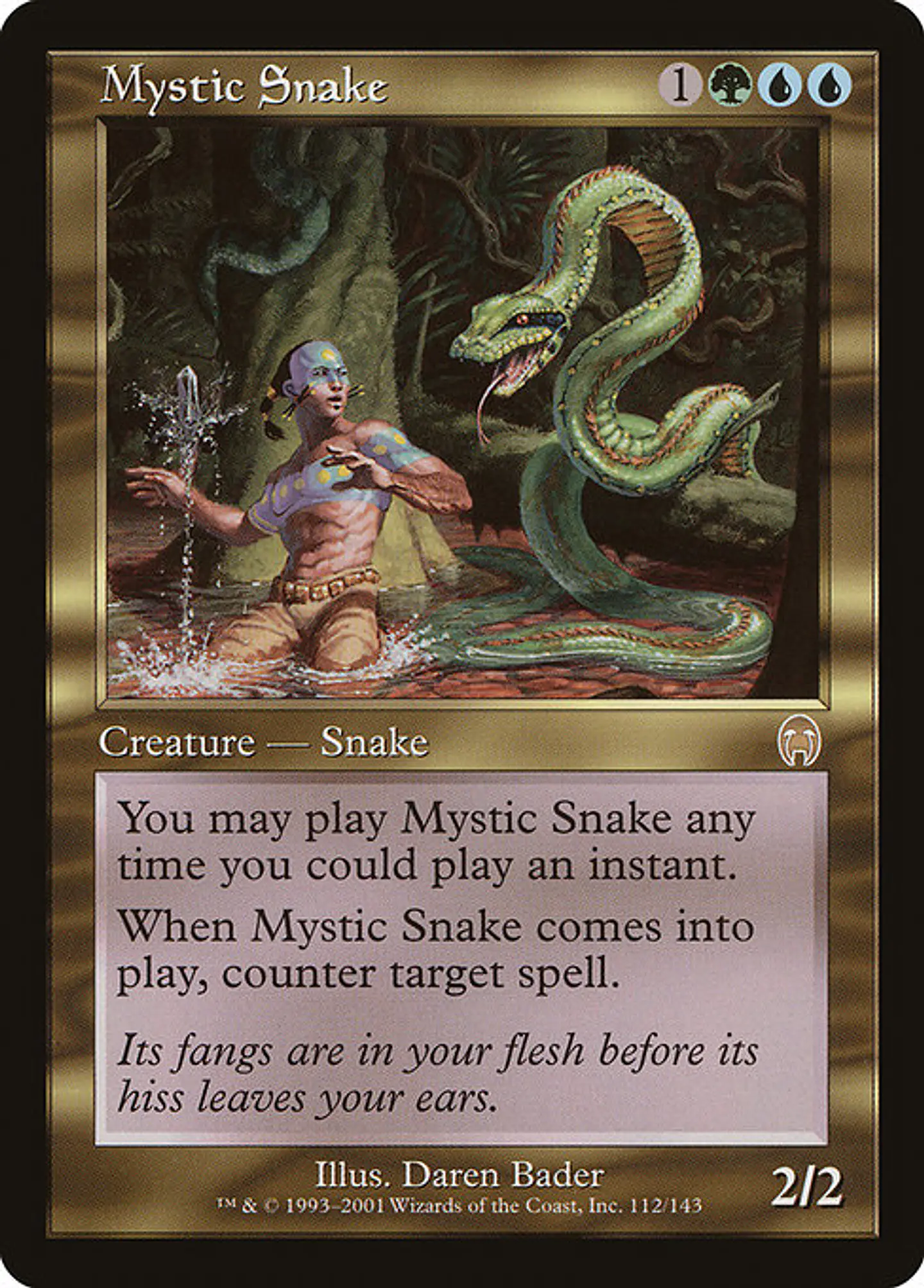Carta Magic - Mystic Snake - Idioma: Ingles - Edicion: Apocalypse 1
