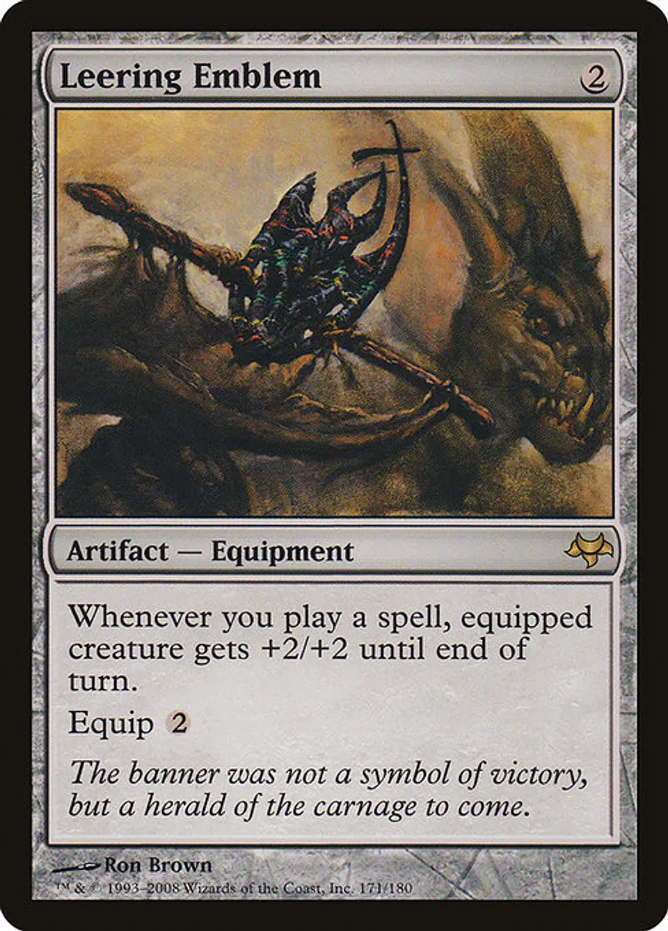 Carta Magic - Leering Emblem - Idioma: Español - Edicion: Eventide 1