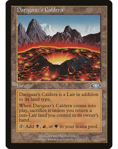 Carta Magic - Darigaaz's Caldera - Idioma: Ingles - Edicion: Planeshift