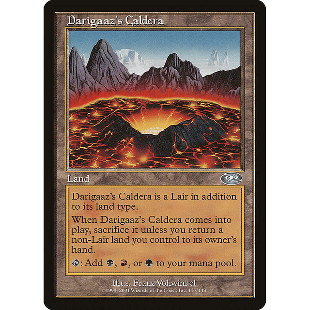 Carta Magic - Darigaaz's Caldera - Idioma: Ingles - Edicion: Planeshift