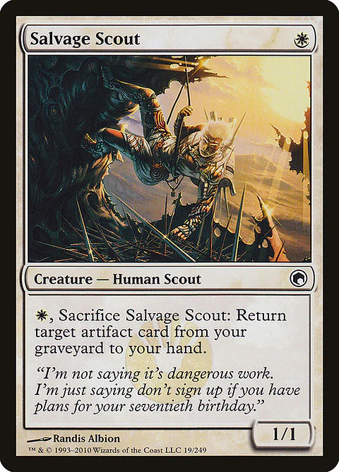 Carta Magic - FOIL Salvage Scout - Idioma: Ingles - Edicion: Scars of Mirrodin