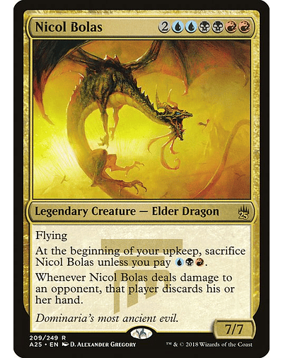 Carta Magic - Nicol Bolas - Idioma: Ingles - Edicion: Masters 25