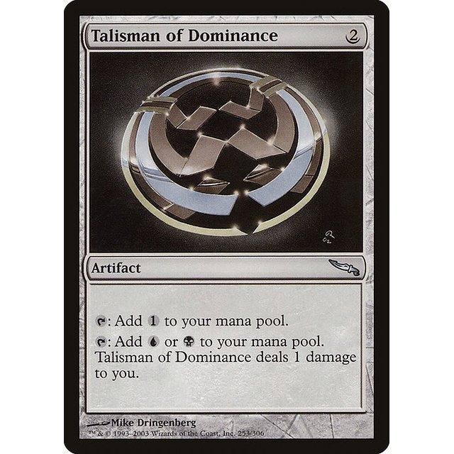 Carta Magic - Talisman of Dominance - Idioma: Ingles - Edicion: Mirrodin