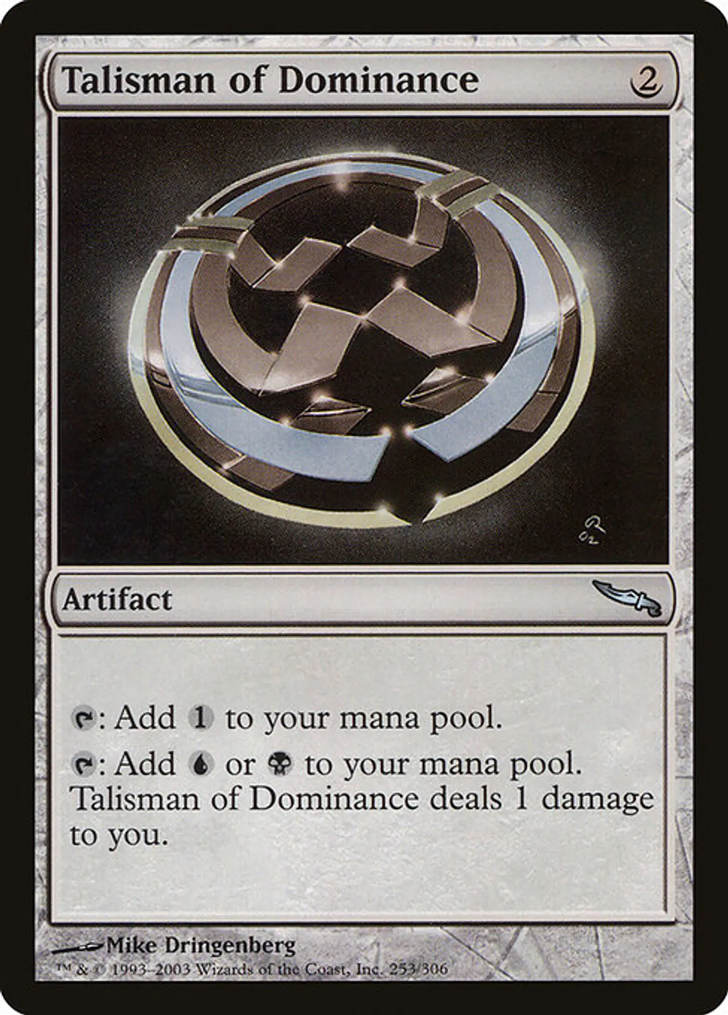 Carta Magic - Talisman of Dominance - Idioma: Ingles - Edicion: Mirrodin 1