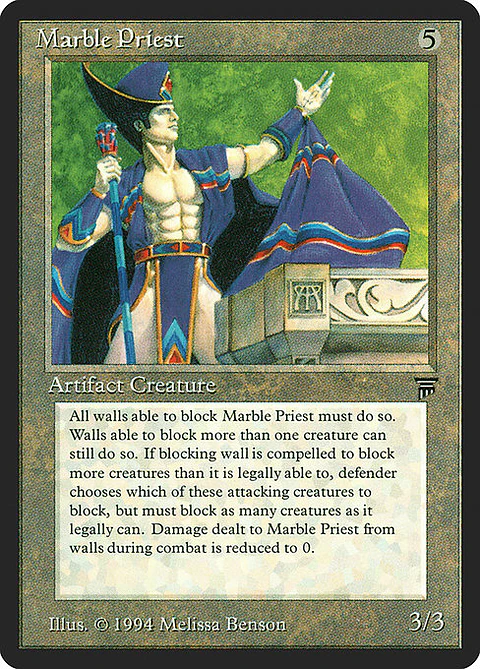 Carta Magic - Marble Priest - Idioma: Ingles - Edicion: Legends