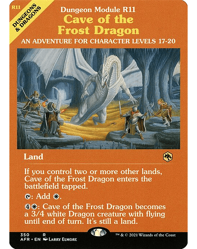 Carta Magic - Cave of the Frost Dragon - Idioma: Ingles - Edicion: Adventures in the Forgotten Realms