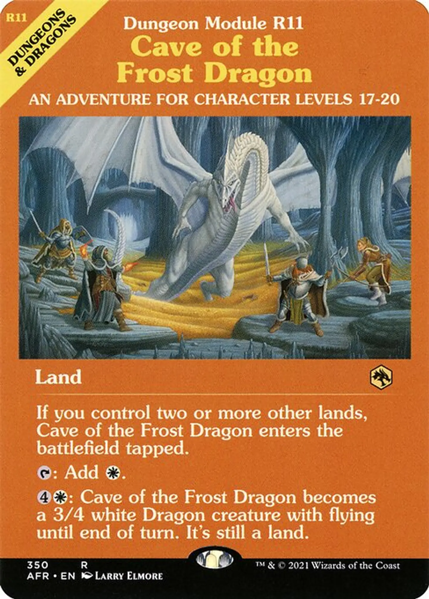 Carta Magic - Cave of the Frost Dragon - Idioma: Ingles - Edicion: Adventures in the Forgotten Realms 1