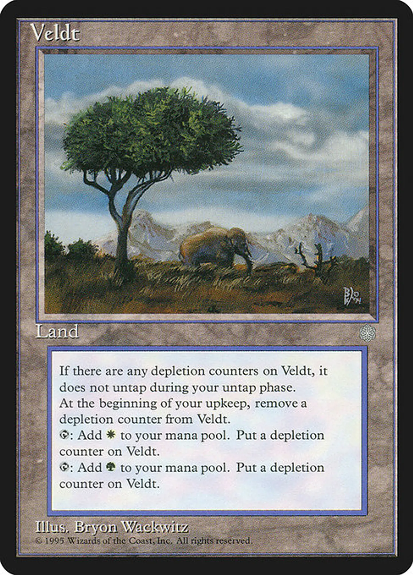 Carta Magic - Veldt - Idioma: Ingles - Edicion: Ice Age 1