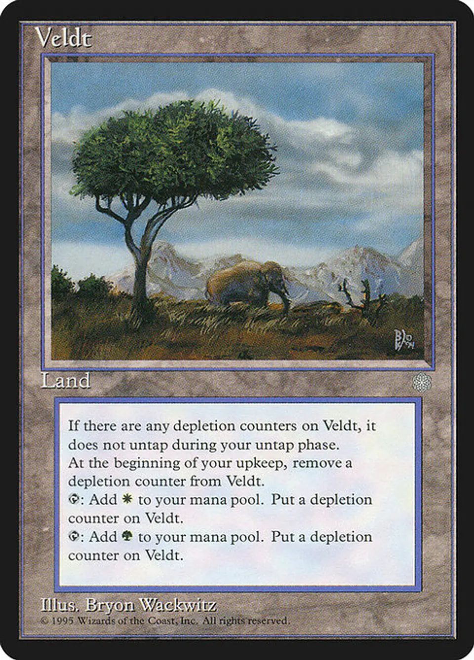 Carta Magic - Veldt - Idioma: Ingles - Edicion: Ice Age 1