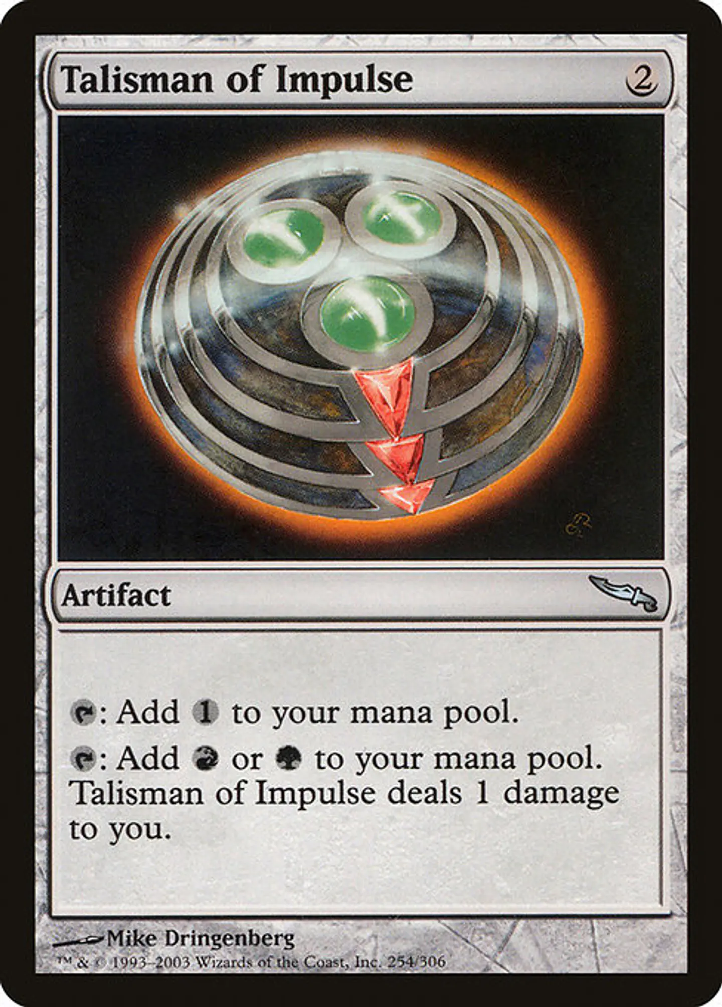 Carta Magic - Talisman of Impulse - Idioma: Español - Edicion: Mirrodin 1