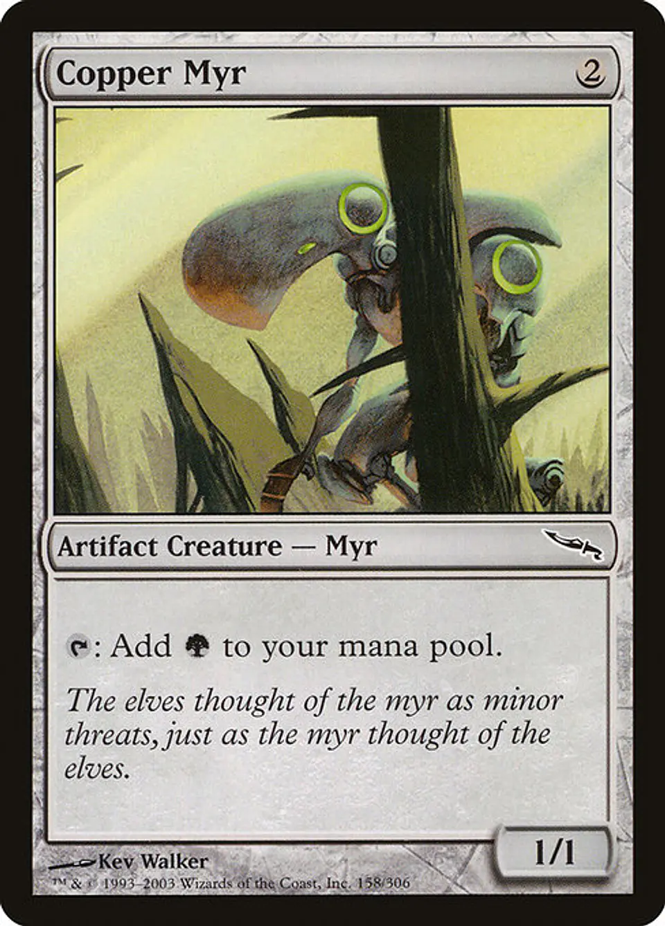 Carta Magic - FOIL Copper Myr - Idioma: Ingles - Edicion: Mirrodin 1
