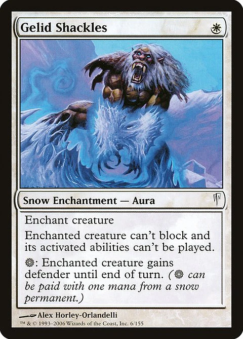 Carta Magic - FOIL Gelid Shackles - Idioma: Español - Edicion: Coldsnap