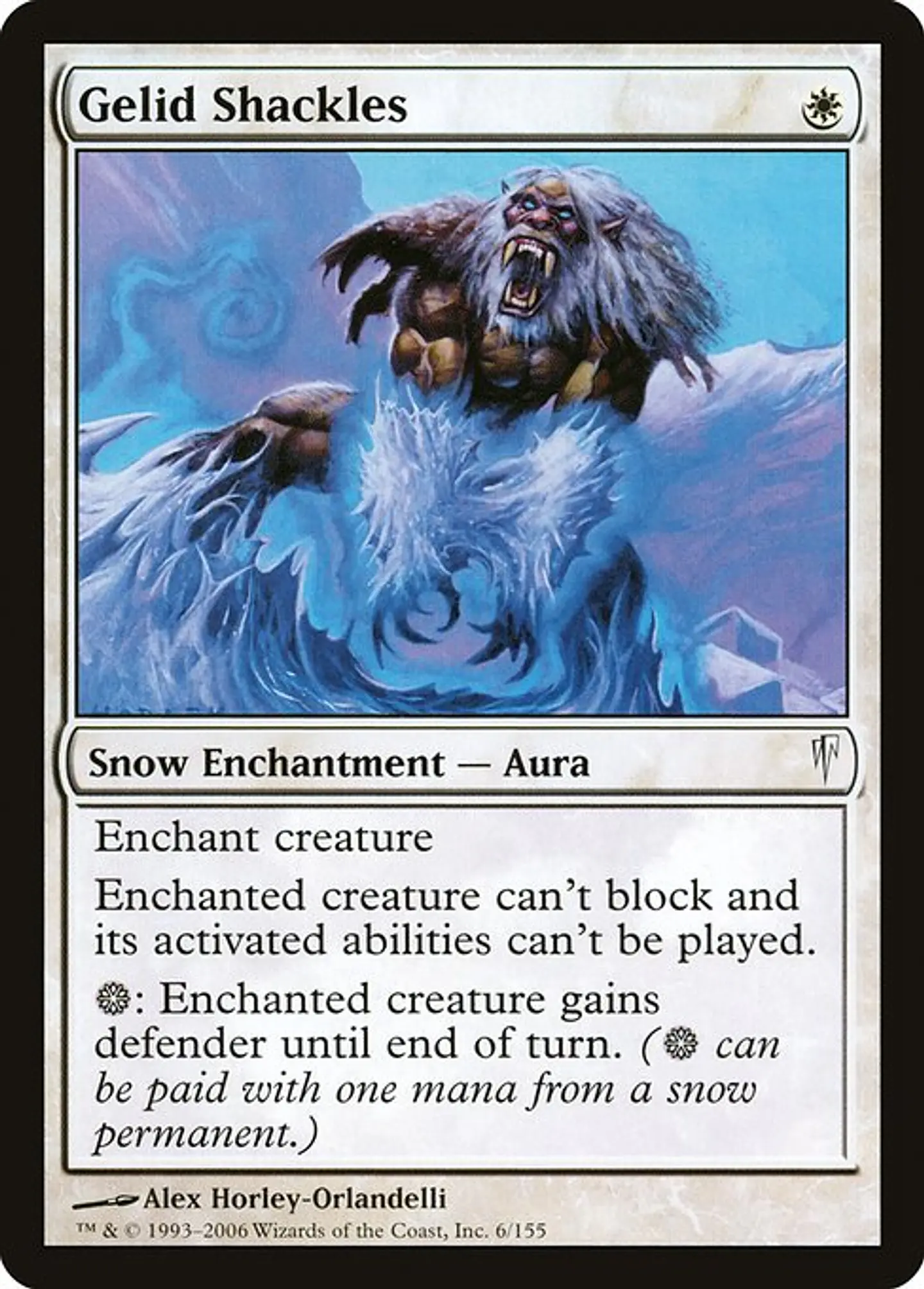 Carta Magic - FOIL Gelid Shackles - Idioma: Español - Edicion: Coldsnap 1