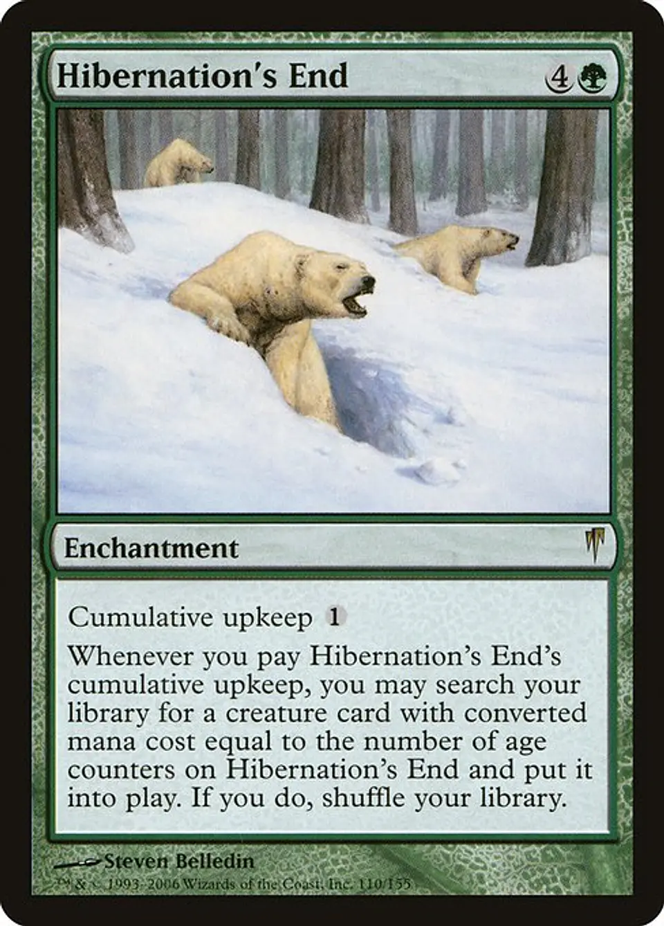 Carta Magic - Hibernation's End - Idioma: Ingles - Edicion: Coldsnap 1