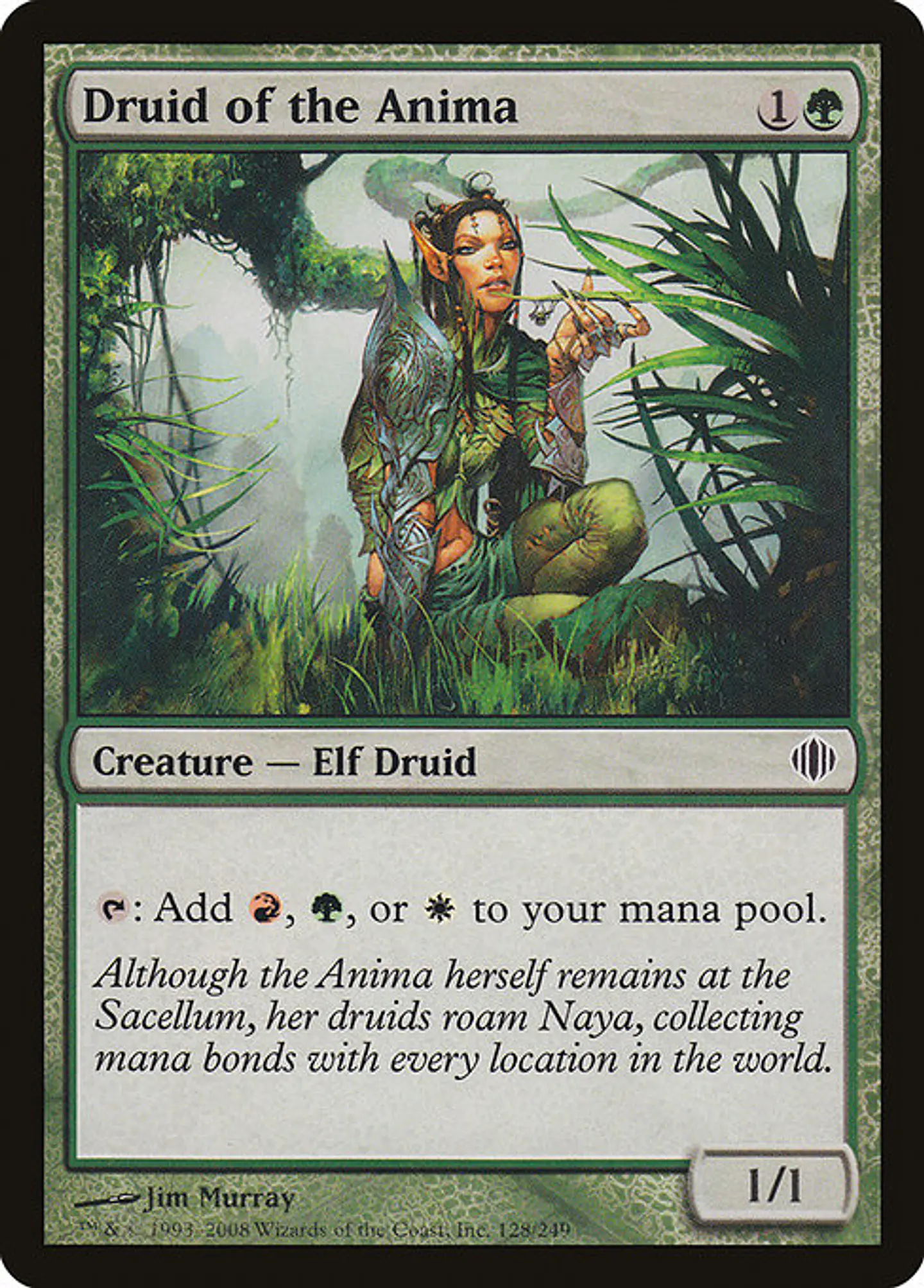 Carta Magic - FOIL Druid of the Anima - Idioma: Ingles - Edicion: Shards of Alara 1