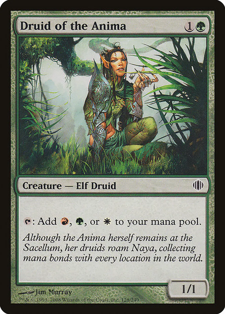 Carta Magic - FOIL Druid of the Anima - Idioma: Ingles - Edicion: Shards of Alara 1