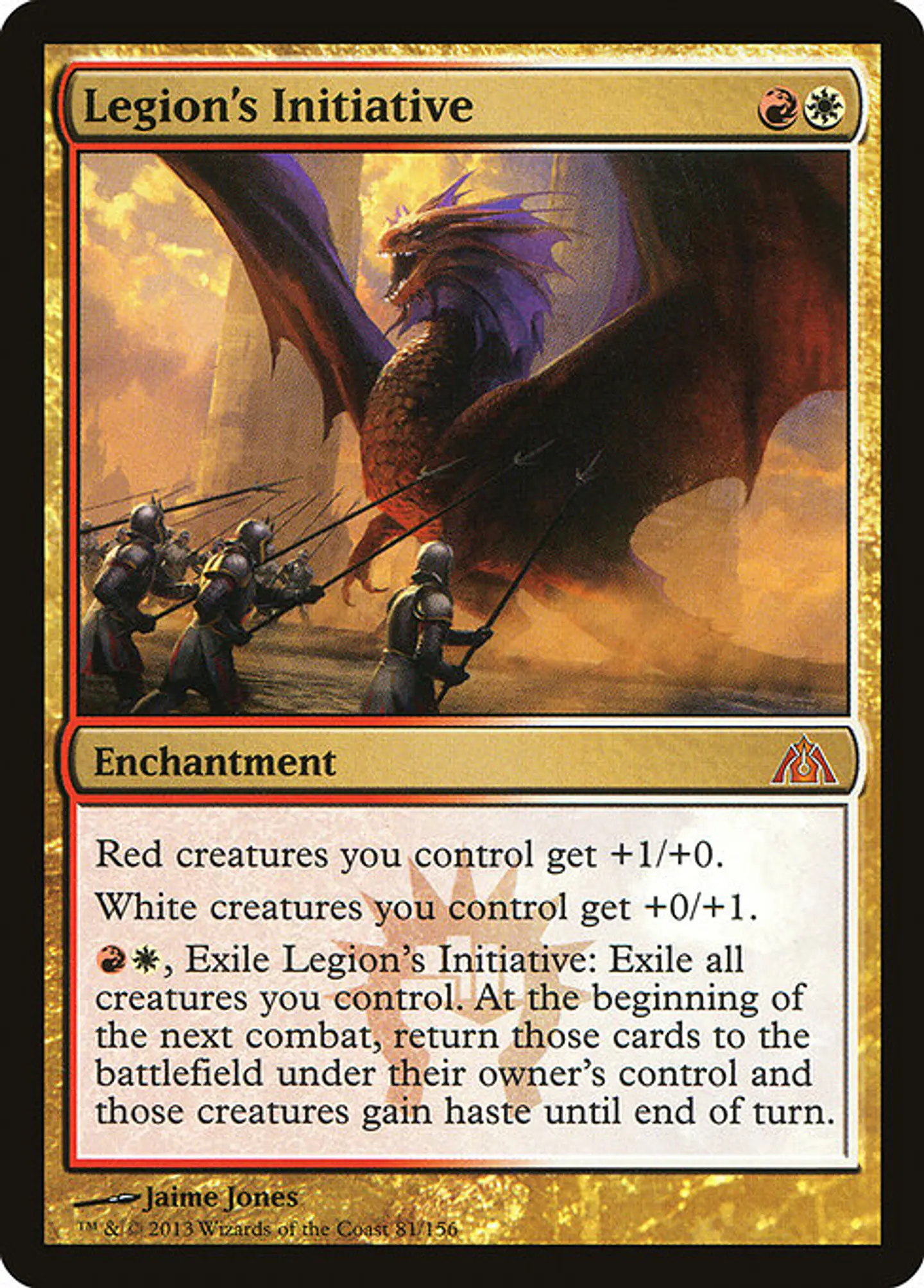 Carta Magic - Legion's Initiative - Idioma: Ingles - Edicion: Dragon's Maze 1
