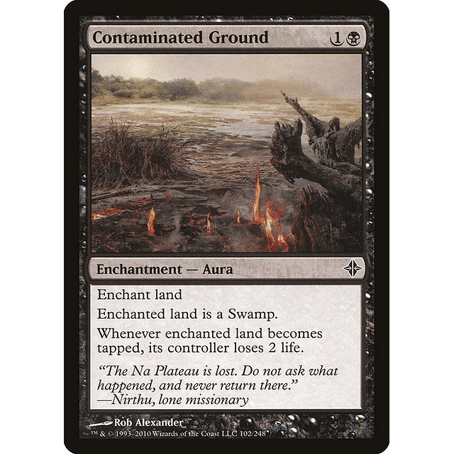 Carta Magic - FOIL Contaminated Ground - Idioma: Español - Edicion: Rise of the Eldrazi