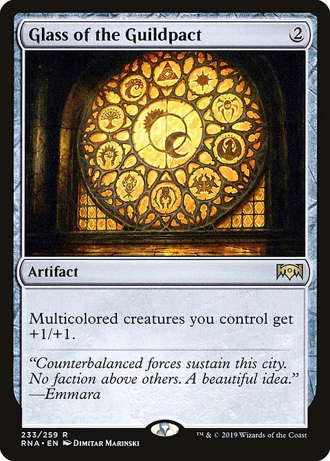 Carta Magic - FOIL Glass of the Guildpact - Idioma: Español - Edicion: Ravnica Allegiance