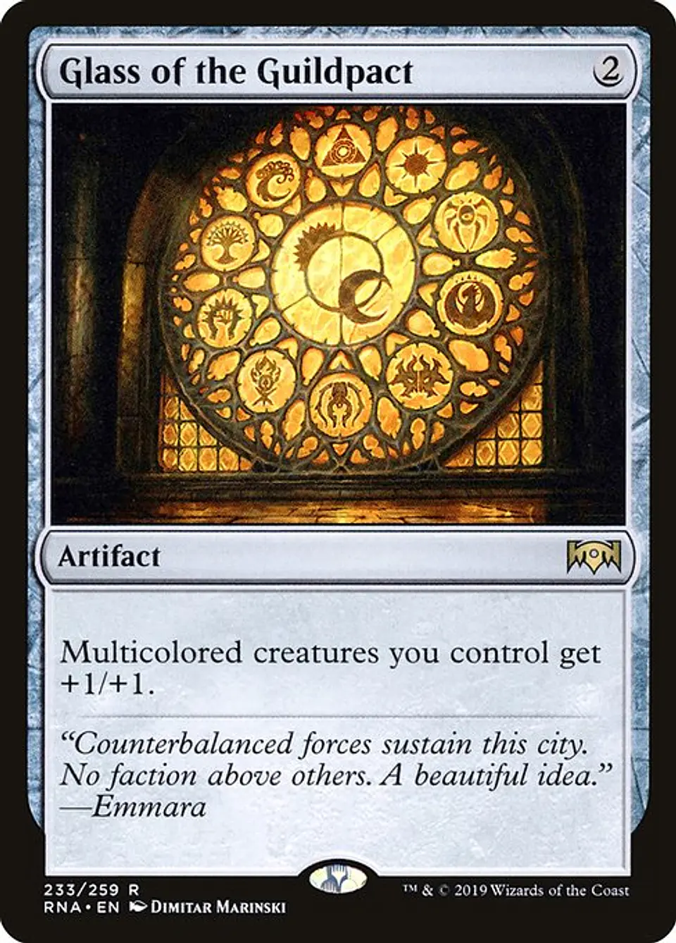 Carta Magic - FOIL Glass of the Guildpact - Idioma: Español - Edicion: Ravnica Allegiance 1