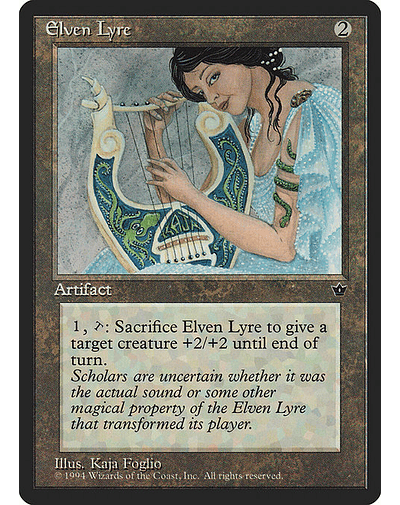 Carta Magic - Elven Lyre - Idioma: Ingles - Edicion: Fallen Empires