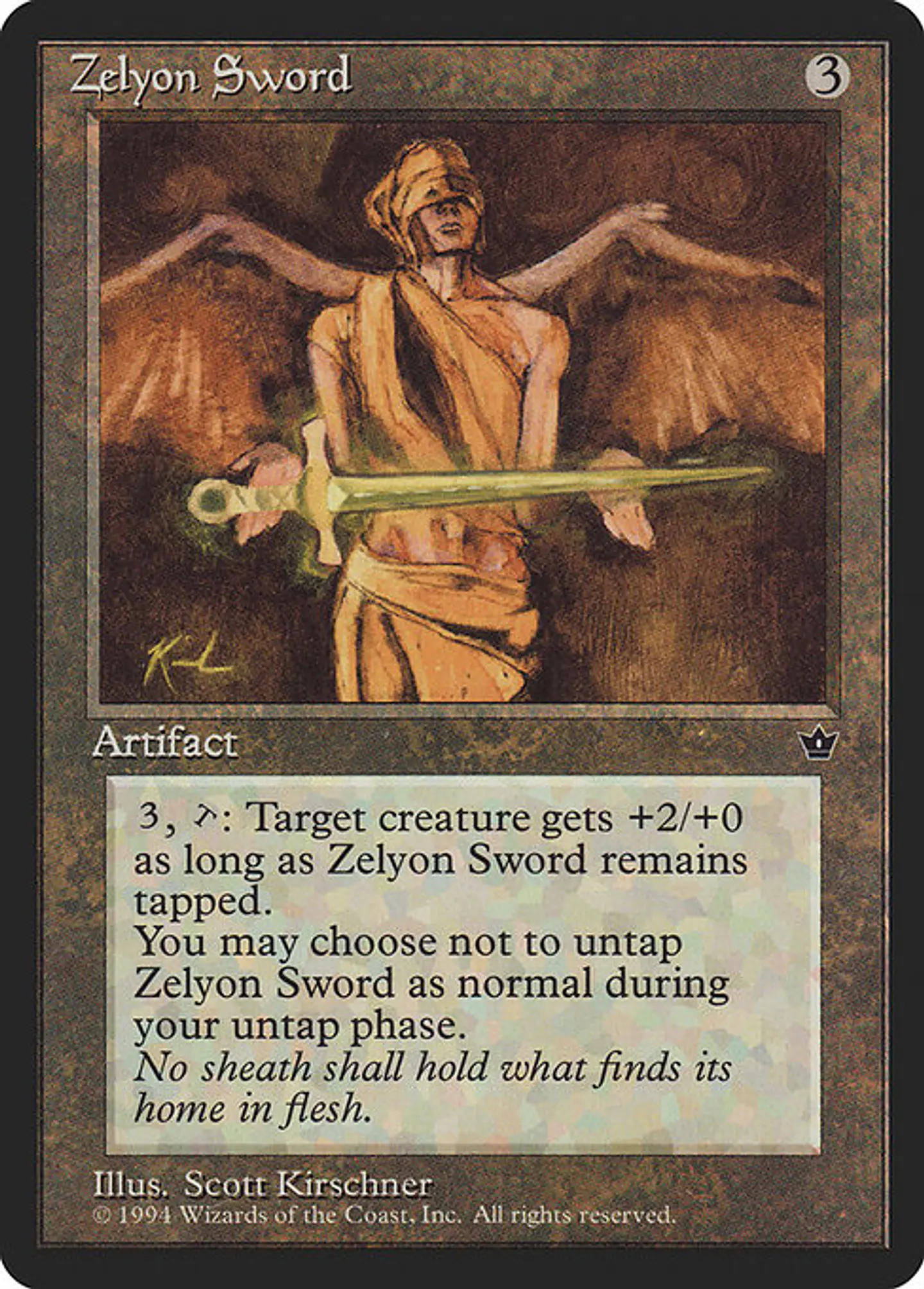 Carta Magic - Zelyon Sword - Idioma: Ingles - Edicion: Fallen Empires 1